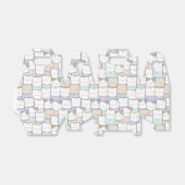 Doodle Kitten Faces Pattern Bedankdoosjes (Uitgevouwen)