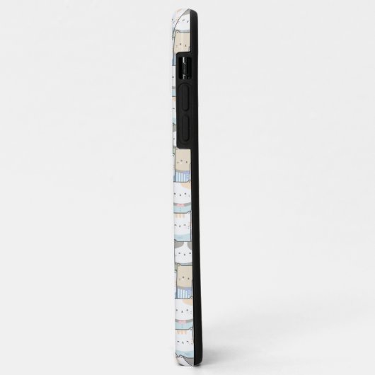 Doodle Kitten Faces Pattern Case-Mate iPhone Case (Achterkant/links)