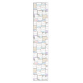 Doodle Kitten Faces Pattern Medium Tafelloper (Voorkant)