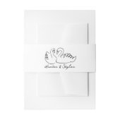 Doodle La Dolce Vita Wedding Suite Uitnodiging Uitnodigingen Wikkel (Voorkant Voorbeeld)