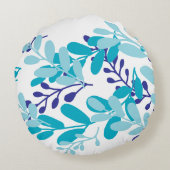 Doodle laat blauwe 36 rond kussen (Achterkant)