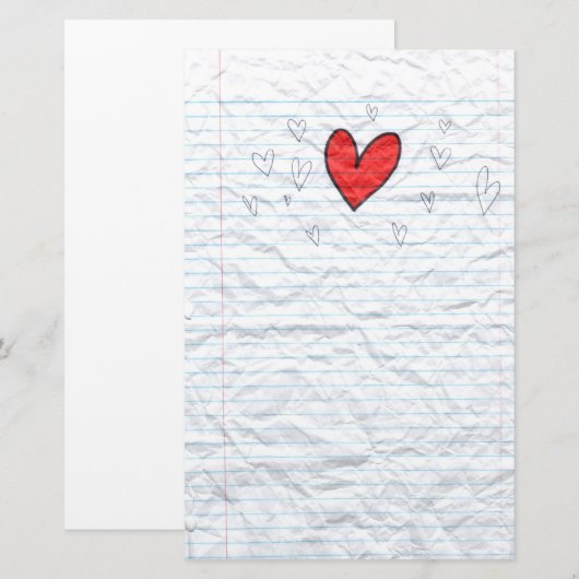 Doodle-laptoppapier Briefpapier (Voorkant / Achterkant)