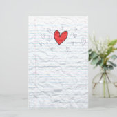 Doodle-laptoppapier Briefpapier (Staand voorkant)