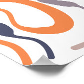 Doodle Line Style Moderne kunst aan de muur Poster (Hoek)