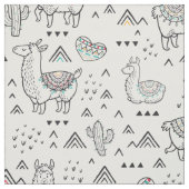 Doodle Llama Fabric Stof (Swatch)