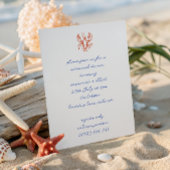 Doodle Lobster Wedding Rehearsal Dinner Kaart