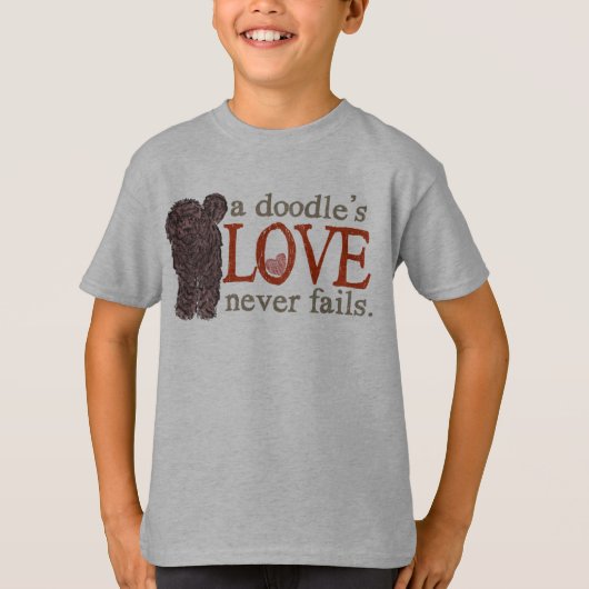 Doodle Love doet nooit mislukken - Chocolate Golde T-shirt (Voorkant)