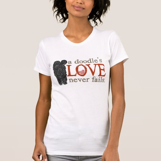 Doodle Love is nooit mislukt - Black Goldendoodle T-shirt (Voorkant)
