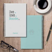 Doodle Lover Live Liefde Hard Hoesje Spiral Notiti