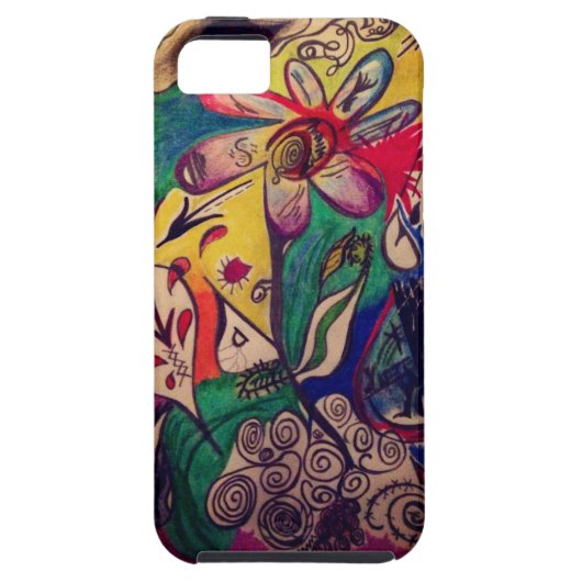 Doodle Madness iPhone 5 Hoesje - Gepersonaliseerd (Achterkant)