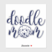 Doodle mam - doodle hond mam cadeau sticker (Vel)
