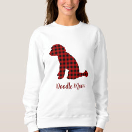 Doodle mam Labradoodle in Buffalo Check Pset Trui