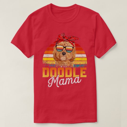 Doodle Mama Best Goldendole Mam Ever Moeder's Da T-shirt (Design voorkant)