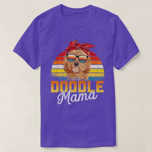 Doodle Mama Best Goldendole Mam Ever Moeder's Da T-shirt (Design voorkant)
