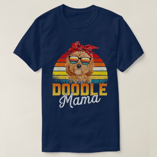 Doodle Mama Best Goldendole Mam Ever Moeder's Da T-shirt (Design voorkant)
