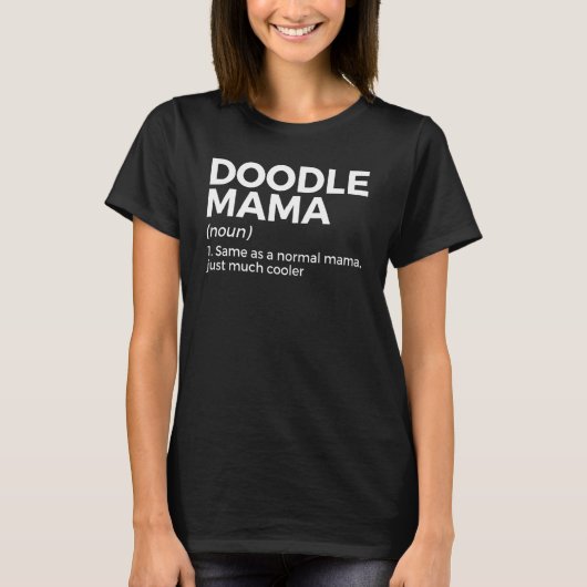 Doodle Mama Definitie T-shirt (Voorkant)