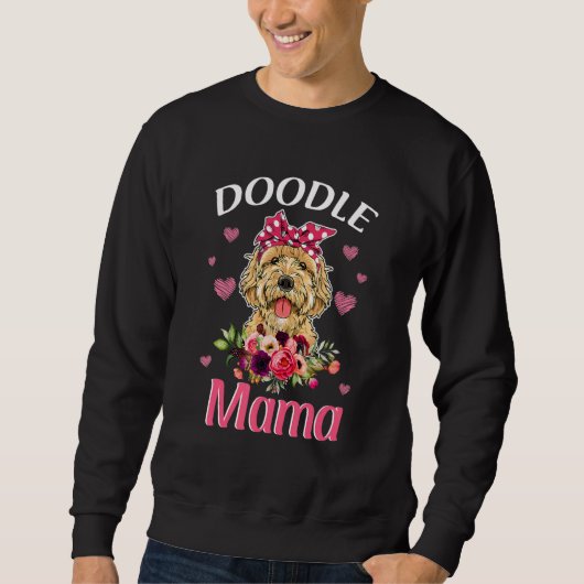 Doodle Mama Floral Corgi Doodle Moederdag Trui (Voorkant)