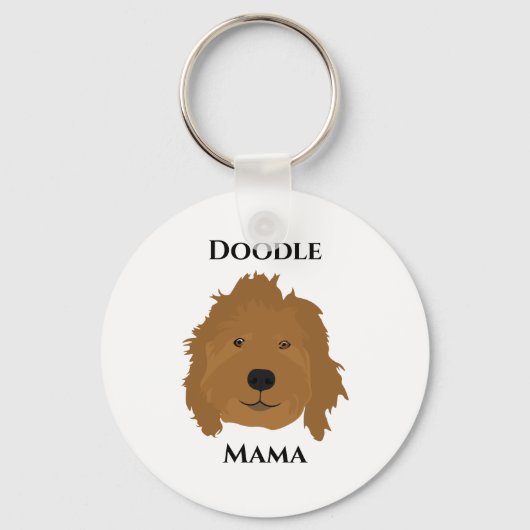 Doodle Mama Goldendole Sleutelhanger (Voorkant)