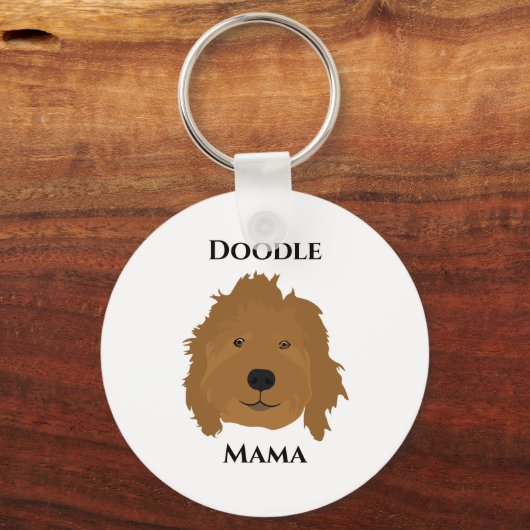 Doodle Mama Goldendole Sleutelhanger (Voorkant)