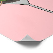 Doodle Martini Dog Mom Waterverf Poster (Hoek)