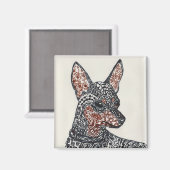 Doodle Mini Pin Magneet (Voorkant / Achterkant)