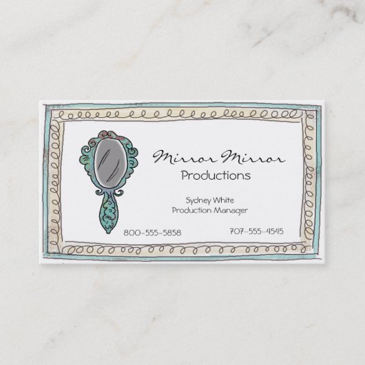 Doodle Mirror-Visitekaartjes Visitekaartje (Voorkant)