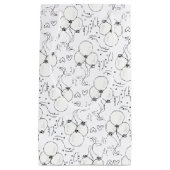 Doodle moderne ballon en harten gelukkige verjaard klein cadeauzakje (Voorkant)