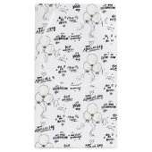 Doodle moderne ballon Happy Birthday Klein Cadeauzakje (Achterkant)