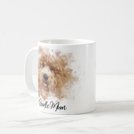 Doodle Moeder Gouden Doodle Koffiemok (Voorkant links)