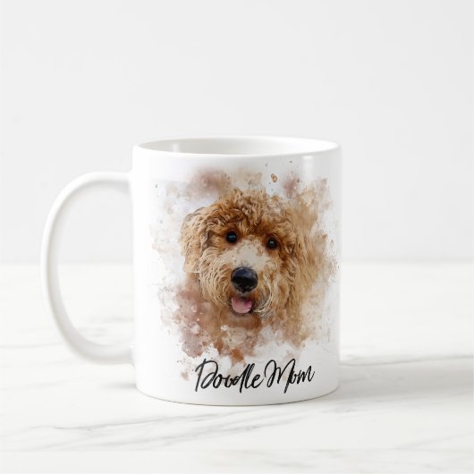 Doodle Moeder Gouden Doodle Koffiemok (Links)