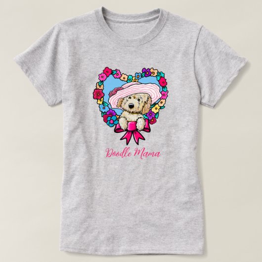 Doodle Moeder Hondenliefhebber T-shirt (Design voorkant)