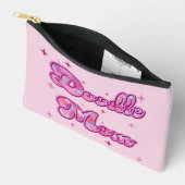 Doodle Moeder Roze Harten Gepersonaliseerde Naam Etui (Open)