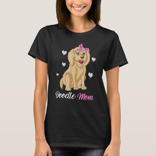 Doodle Mom Funny And Cute Goldendoodle For Mom Mot T-shirt (Voorkant)