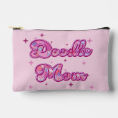 Doodle Mom Pink Hearts Personalized Name Etui (Voorkant)