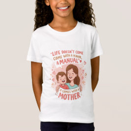 Doodle Mom T-shirt: "Het leven komt niet met een m T-shirt