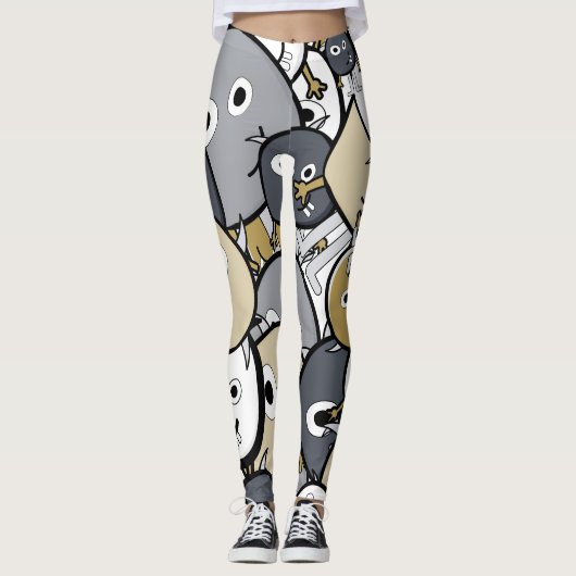 Doodle Monsters Leggings (Voorkant)