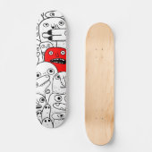Doodle Monsters Skateboard (Voorkant)