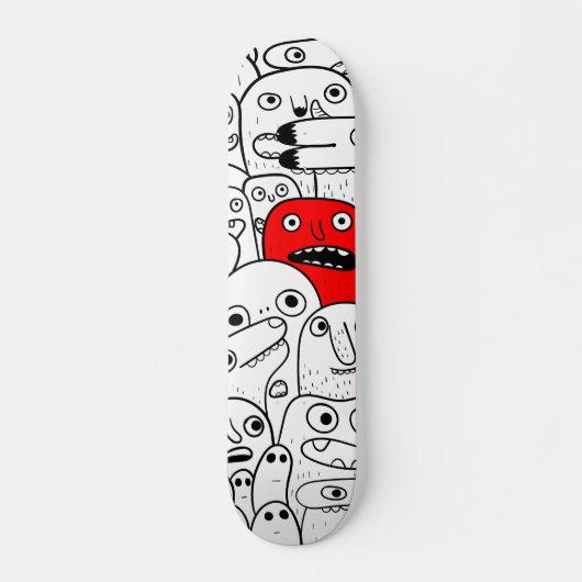 Doodle Monsters Skateboard (Voorkant)