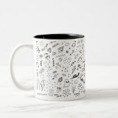 Doodle Mug Tweekleurige Koffiemok (Links)