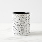 Doodle Mug Tweekleurige Koffiemok (Center)