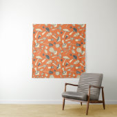 Doodle Mushroom Naadloze Wallpaper Wandkleed (In situ)
