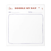 Doodle my day  notitieblok (Voorkant)