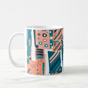 Doodle Naadloos Patroon. Koffiemok