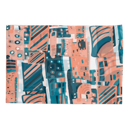 Doodle Naadloos Patroon. Kussensloop (Achterkant)