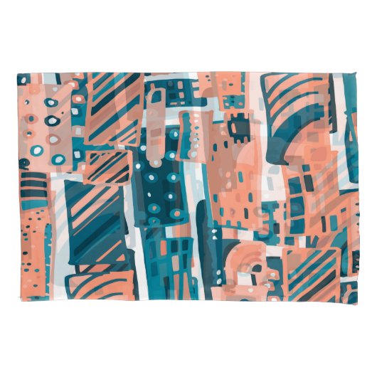  Doodle Naadloos Patroon. Kussensloop (Voorkant)