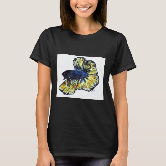 Doodle No. 34 Betta Fish T-shirt (Voorkant)