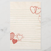 Doodle Notepad Love Letter Briefpapier (Voorkant)