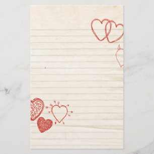 Doodle Notepad Love Letter Briefpapier