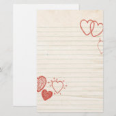Doodle Notepad Love Letter Briefpapier (Voorkant / Achterkant)