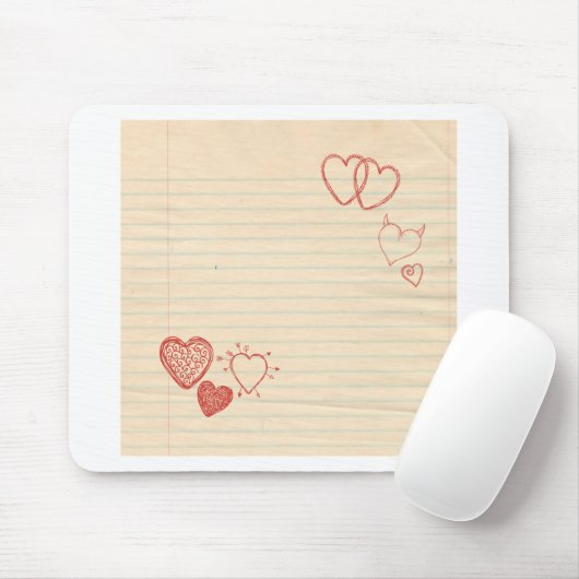 Doodle Notepad Love Letter Muismat (Met muis)